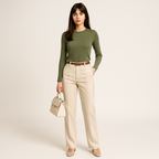 Clara Mode Stilvolle High-Waist Palazzo Hose Damen – Apparel & Accessories > Clothing > Pants > Trousers für Damen (Women > Clothing > Pants > Palazzo Pants)