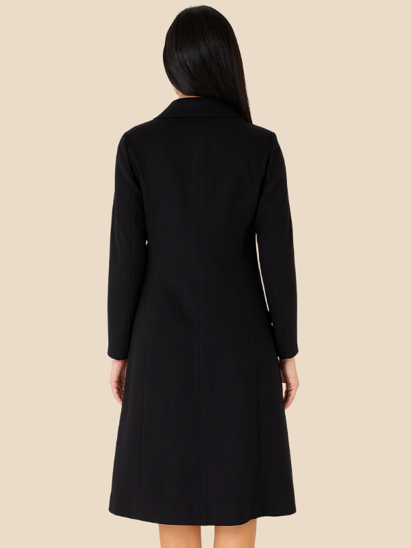 Divisha | Women's Long Woolen Coat Elegant & Warm Winter Outerwear