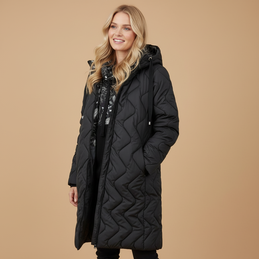 Moss Garden Wende-Steppmantel für Damen | Reversible Quilted Coat | Oversized Fit