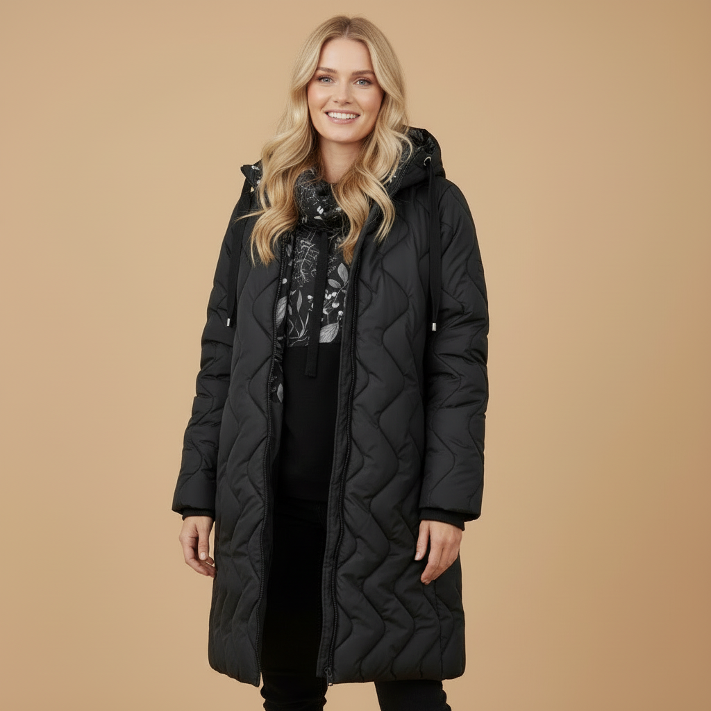Moss Garden Wende-Steppmantel für Damen | Reversible Quilted Coat | Oversized Fit