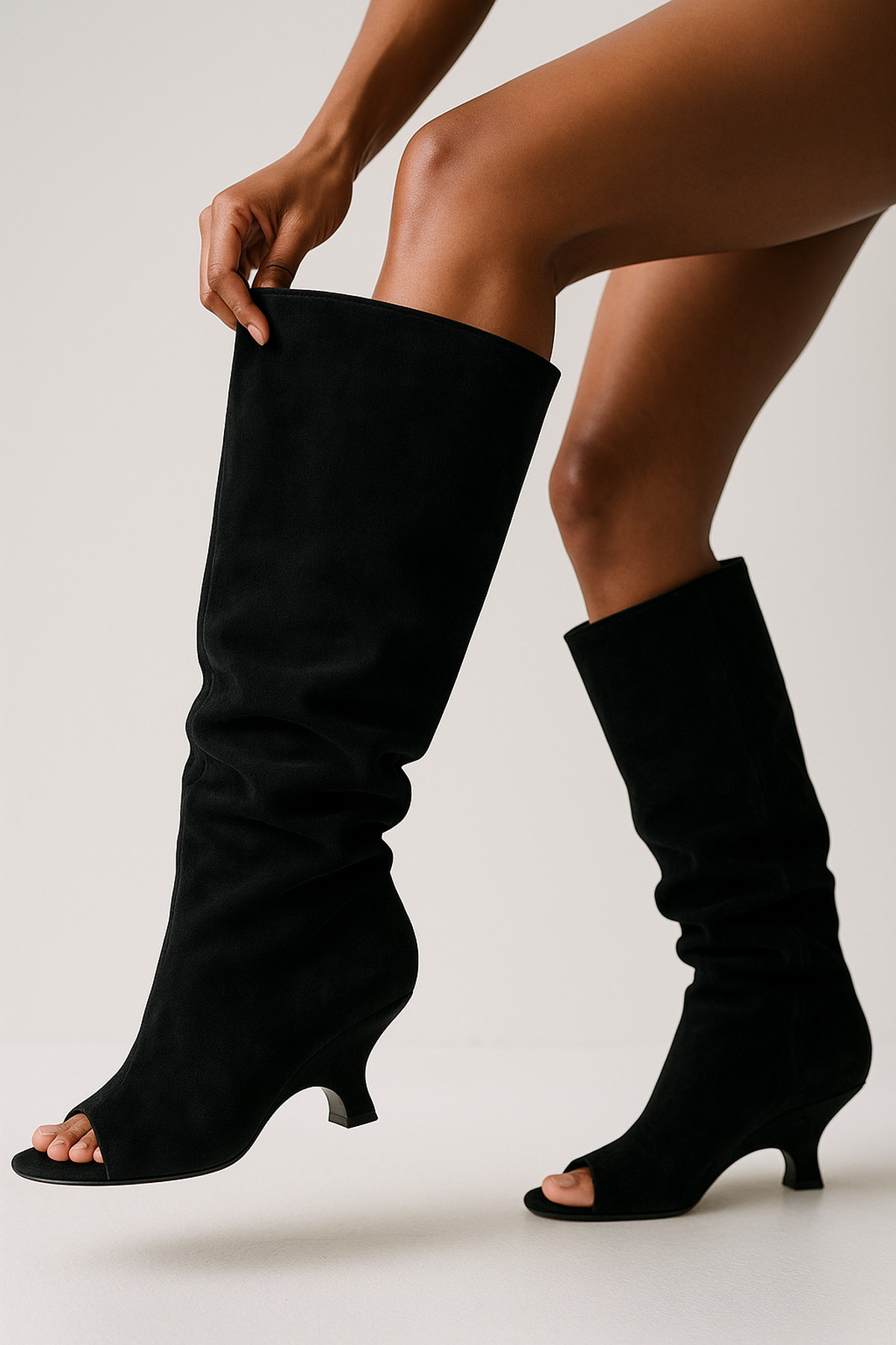 Clara Mode Elegante Faux Suede Kniehoh Stiefel Damen – Apparel & Accessories > Shoes > Boots für Damen (Women > Shoes > Boots > Knee High Boots)
