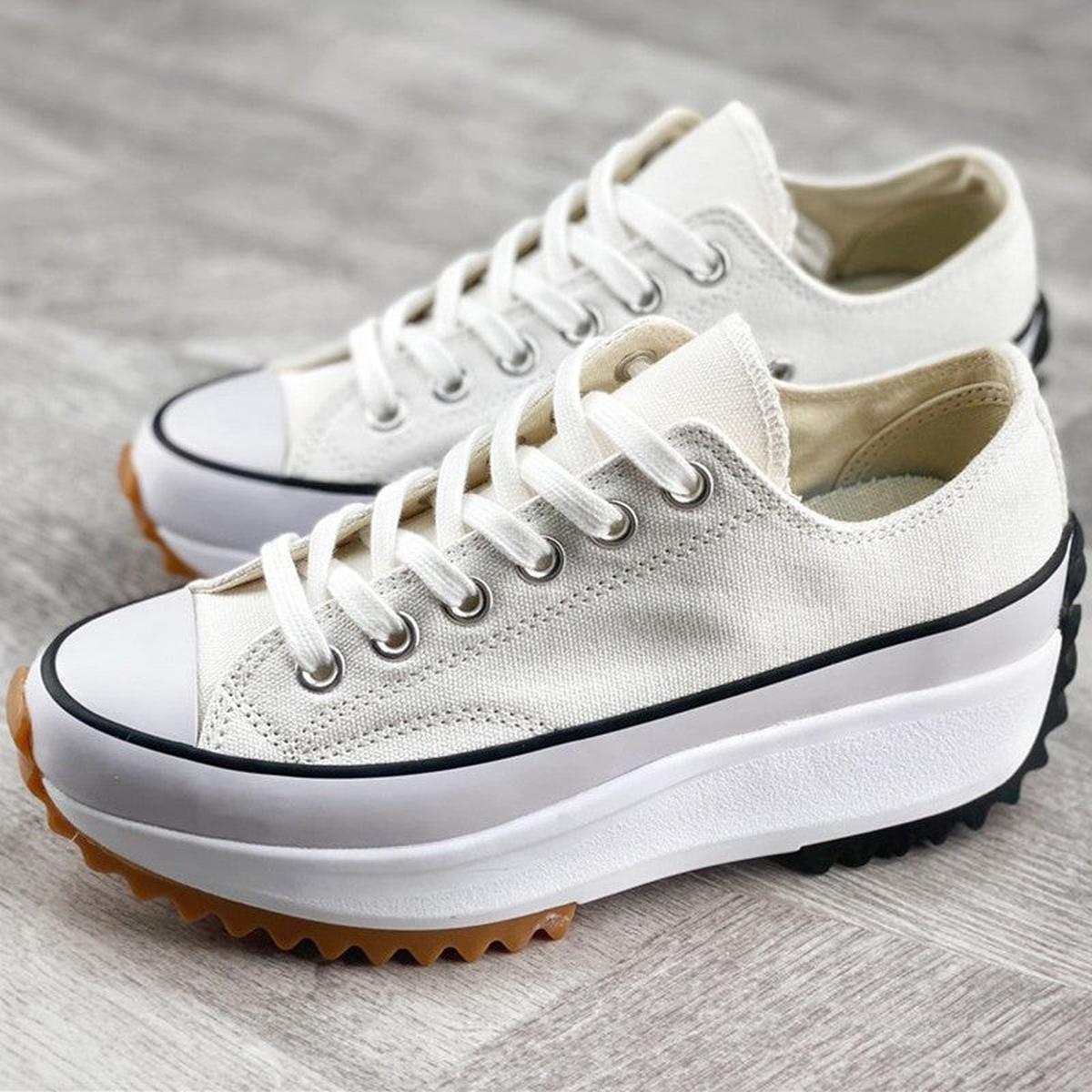 Clara Mode Moderne Canvas Platform Sneaker Damen – Apparel & Accessories > Shoes > Sneakers für Damen (Women > Shoes > Sneakers > Platform Sneakers)