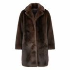 Langer Kunstfellmantel für Damen | Kuschelig & Elegant