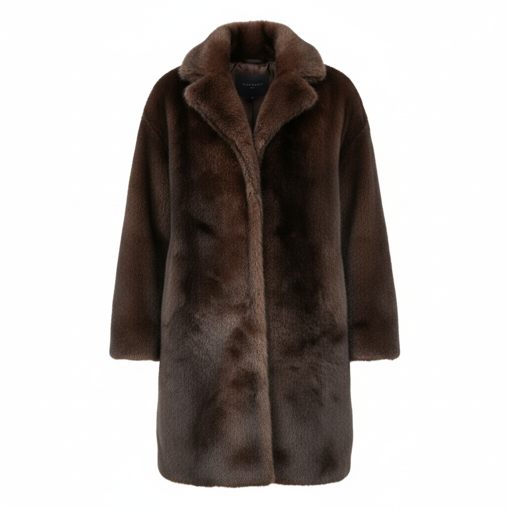 Langer Kunstfellmantel für Damen | Kuschelig & Elegant