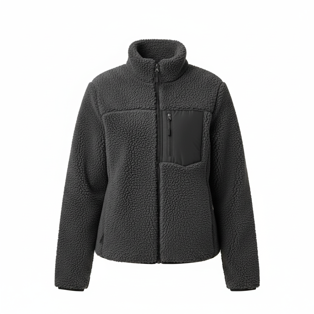 Teddy-Fleece Winterjacke für Damen | Kuschelig Weich & Winddicht