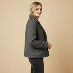 Urban Sunrise Fischgrätjacke | Doppelreihige Kurzjacke | Eleganter City-Look