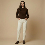 Wool Blend Crewneck Jumper | Soft Knit | Relaxed Fit