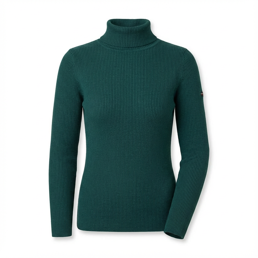 Rippstrick-Rollkragenpullover für Damen | Slim Fit | Winter Essential