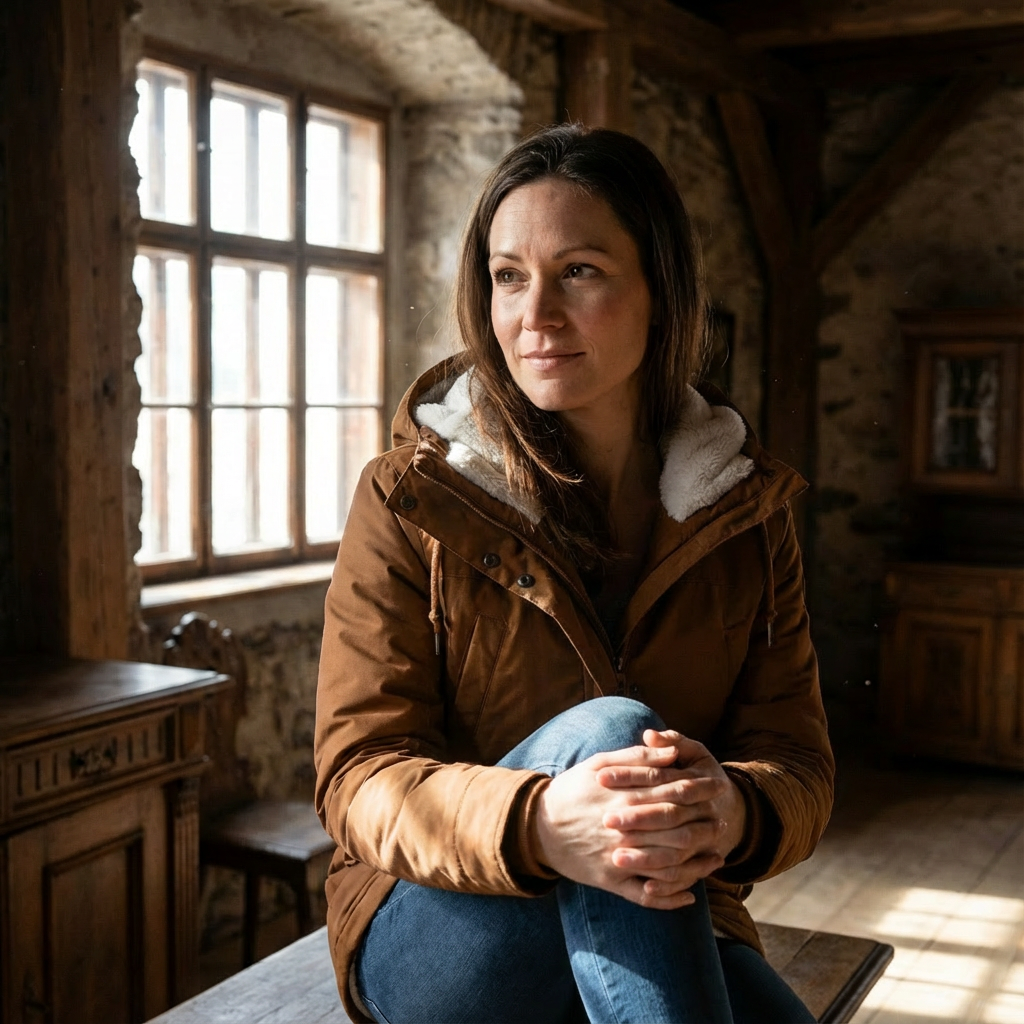 Gefütterte Damenjacke Mit Teddyfell & Kapuze – Winterjacke In Grau